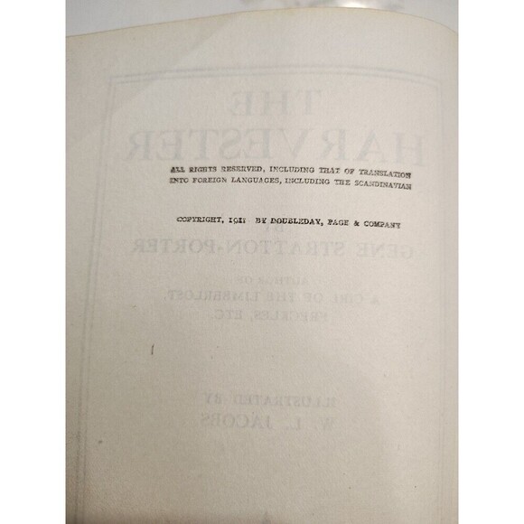 The Harvester by Gene Stratton-Porter 1911 Hardcover Vintage Antique - Picture 4 of 12